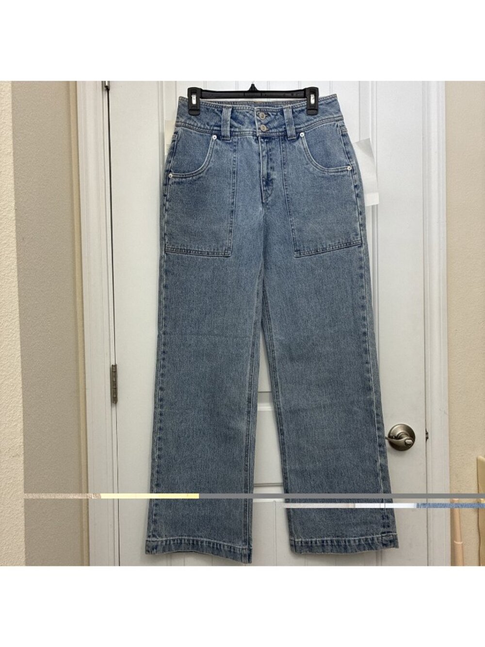 Unpublished Jean Company Sample Jeans In Blue 30” X 31.5” Rise 11”